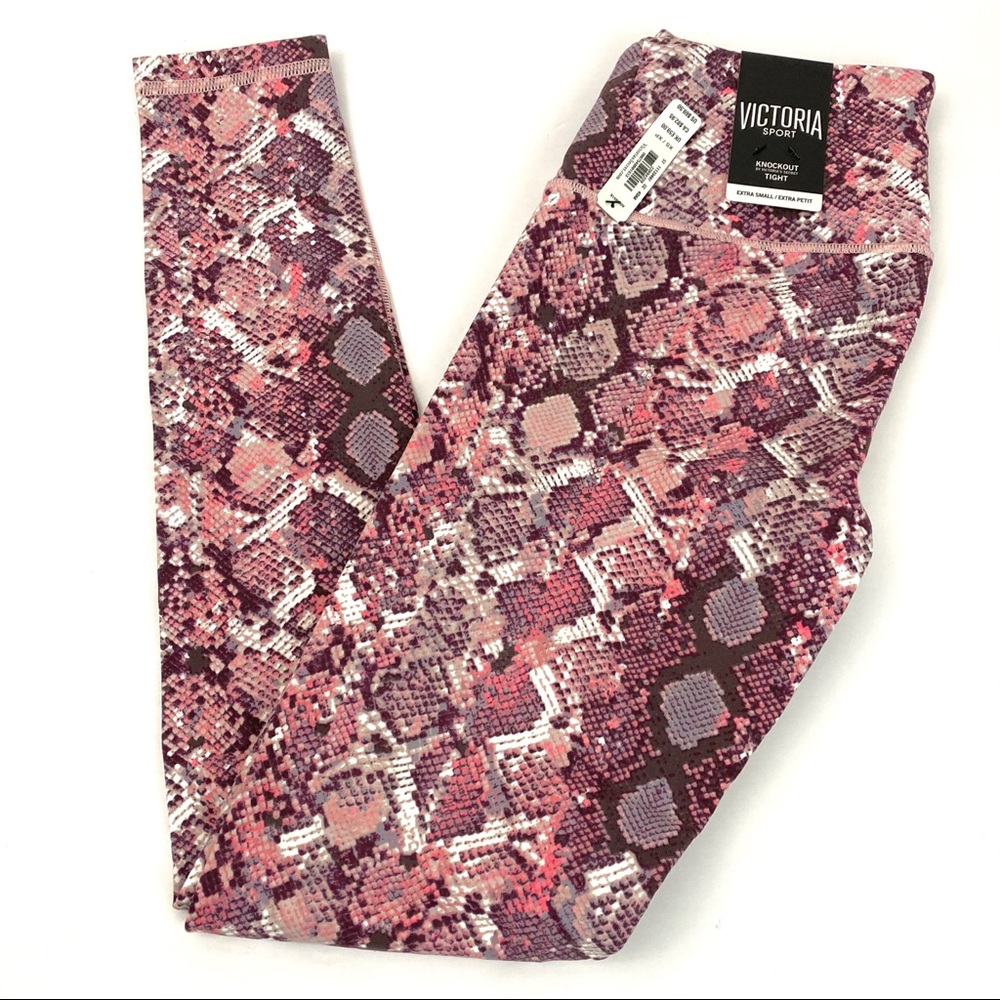 victoria secret knockout animal print tights XS